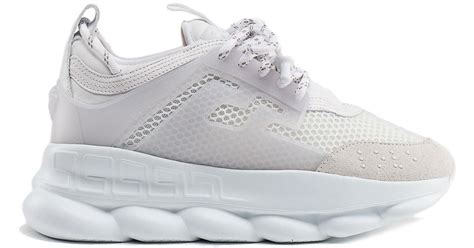 versace chain reaction sneakers white.